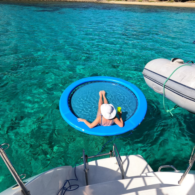 Water hammock floating platform